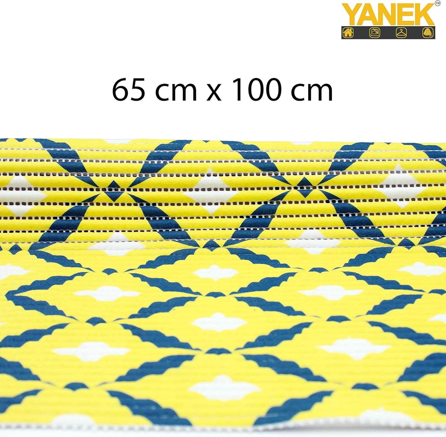 YANEK Multipurpose Mat | For Drawer, Shelf, Fridge, Floor | Best for indoor and Outdoor activities (Yellow, 180cm)