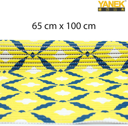YANEK Multipurpose Mat | For Drawer, Shelf, Fridge, Floor | Best for indoor and Outdoor activities (Yellow, 180cm)