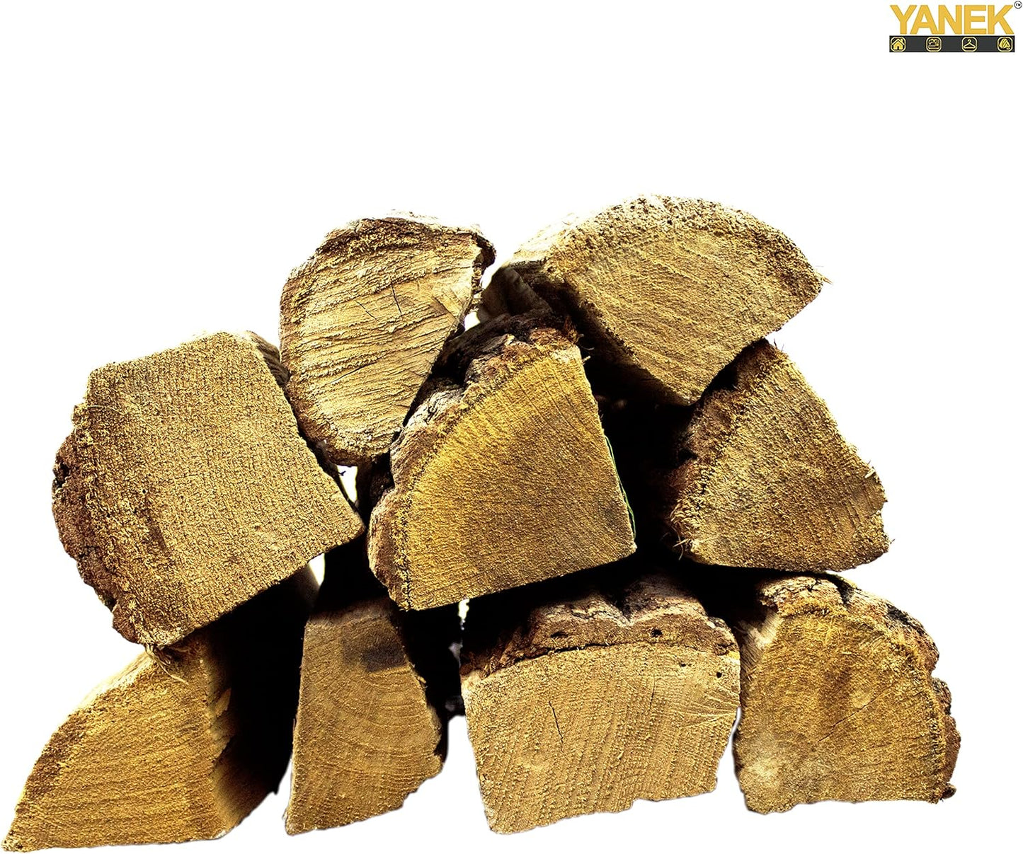 YANEK Firewood – 8KG European Dried Birch Wood Logs | For BBQ, Camping, Fire Pits & Outdoor Cooking | Wholesale BBQ Grills & Fuel UAE.