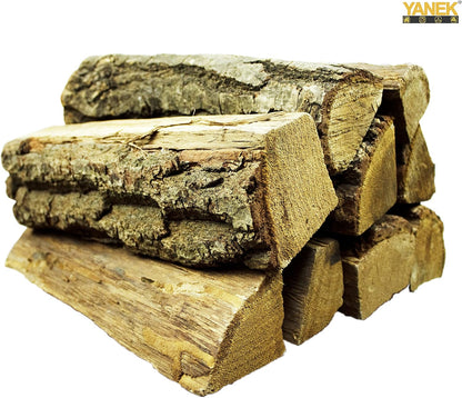 YANEK Firewood – 8KG European Dried Birch Wood Logs | For BBQ, Camping, Fire Pits & Outdoor Cooking | Wholesale BBQ Grills & Fuel UAE.