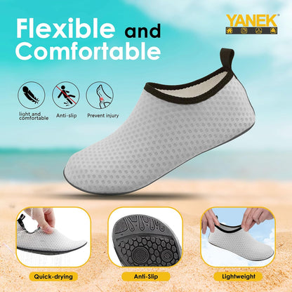 Yanek Comfortable and Durable Outdoor Beach Shoes for Men & Women's Waterproof, Quick-Drying, Non-Slip, Lightweight Sandals for Beach, Pool, Hiking, and Summer Adventures Yoga Pool Exercise